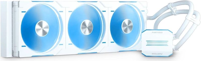 Phanteks - Glacier One 420D30 X2 DRGB - AiO Waterkoeling - Wit - 420 mm