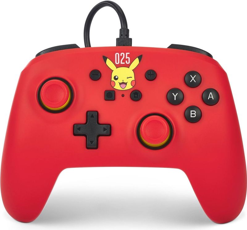 Power A - Wired Controller - Lauging Pikachu - Switch - Ergonomisch Ontwerp