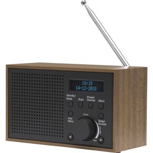 Denver DAB-46 (FM, DAB+), Radio, Bruin, Zwart