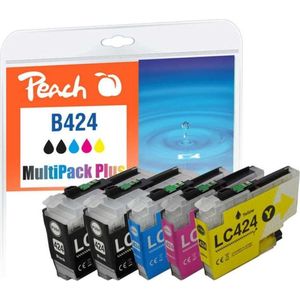 Peach - LC-424 MultiPack Plus - Inktcartridges - Cyaan, Magenta, Geel, Zwart