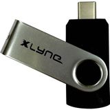 Xlyne USB-stick Retail 16 GB Zwart/zilver 7601600 USB-C