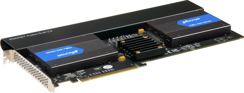 Sonnet - Fusion Dual U.2 - Opslagcontroller - U.2 NVMe - PCIe 3.0 x16