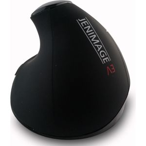 Jenimage Ergo verticaal (Bedraad), Muis, Zwart