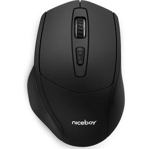 Niceboy M10 (Draadloze), Muis, Zwart