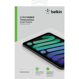 Belkin SCREENFORCE GEHARD GLAS (1 Stuk, iPad mini 2021 (6e gen)), Tablet beschermfolie