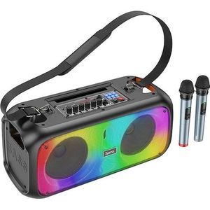 Hoco BS54 Party Bluetooth Speaker incl. Microfoon (3 h, Oplaadbare batterij), Bluetooth luidspreker, Zwart