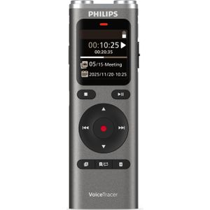 Philips DVT 2075 (8 GB), Dictafoon, Grijs