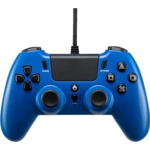 Qubick ACP40177 Spelrandapparaat Zwart, Blauw USB Analoog/Digitaal Gamepad PC, PlayStation 4, Play (PC, PS4), Controller, Zwart, Blauw