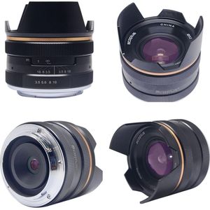 McoPlus MCO14mm f/3.5 MICRO4/3 Zwart (Micro Vier Derde, Micro Vier Derde), Objectief, Zwart