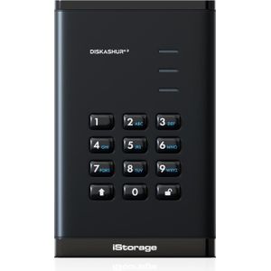 iStorage diskAshur3 HDD 1TB - Zwart (1 TB), Externe harde schijf, Zwart