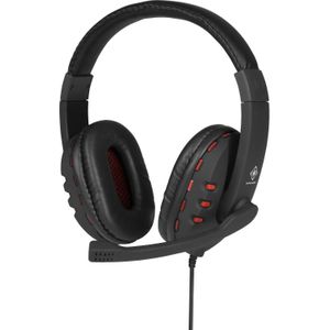 Deltaco GAM-023DE Gaming On Ear Headset Bedraad Stereo Zwart (Bedraad), Gaming headset, Zwart