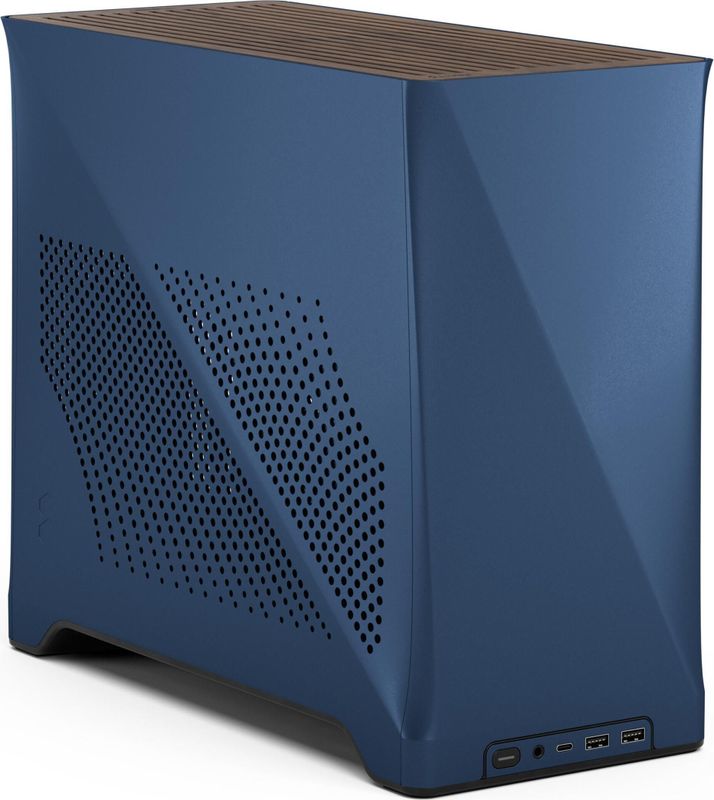 Fractal Design - Era 2 - PC Behuizing - Blauw - Aluminium, Hout