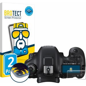 BROTECT - Flex Full-Cover - Screenprotector - Transparant - Voor Canon EOS 7D Mark II (Schouderdisplay) - 2 Stuks