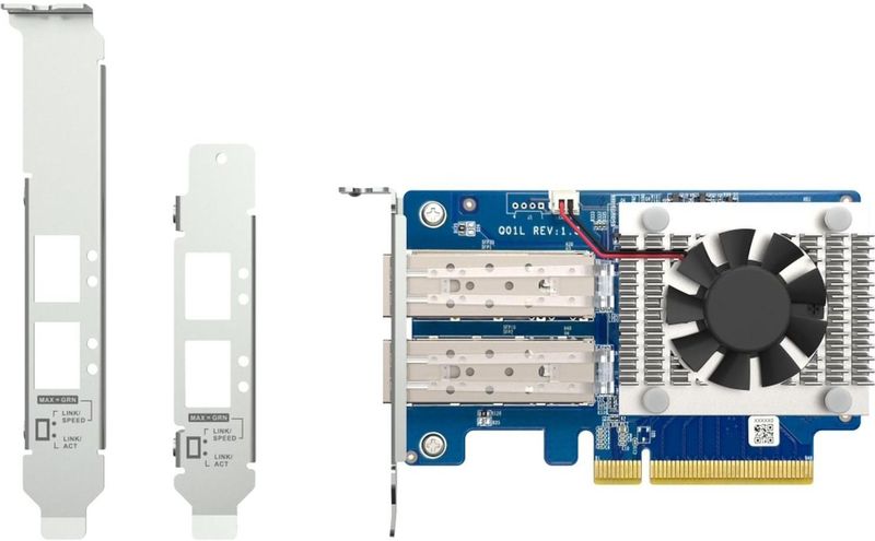 QNAP - Dual-Port 10 GbE SFP+ - Netwerkuitbreidingskaart - NAS Accessoires