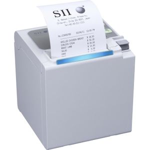 Seiko POS-printer, RP-E10-W3FJ1-E-C5, bovenuitvoer, Ethernet, wit, incl. voedingseenheid en AC-kabel (EU) (WiFi), Ontvangstbewijs printer, Wit