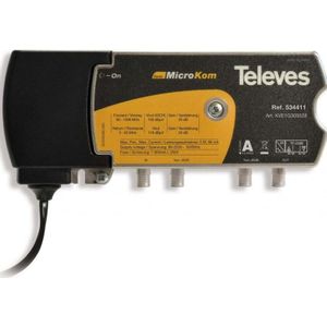 Televes BK versterker KVE1G303528 30/35dB met RK 5-65 MHz 28dB (KVE1G303528), TV-accessoires