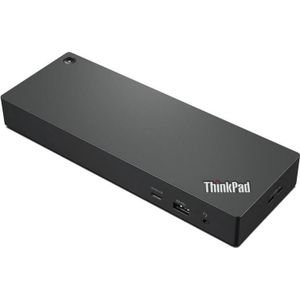 Lenovo ThinkPad Universeel (Thunderbolt), Docking station + USB-hub, Rood, Zwart