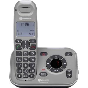 amplicom AMPLICOMMS DECT-telefoon PowerTel 2780, Telefoon, Grijs