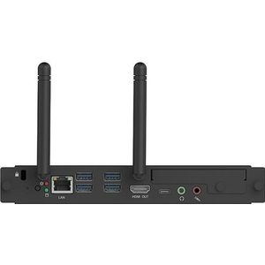 Avocor OPS PC i7 Gen11 16GB RAM/256GB/Windows 11 Pro (256 GB, 16 GB, Intel Core i7-1165G7, Intel Iris Graphics), PC, Zwart