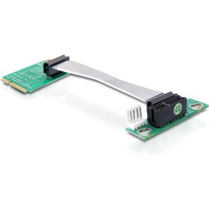 Delock Mini PCI Express riser kaart adapter, Accessoires voor moederborden