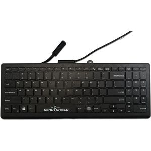 Seal Shield CleanwipeT Pro Black (DE, Bedraad), Toetsenbord, Zwart