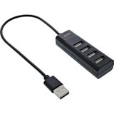 InLine - 33293H - Docking Station - Zwart - USB 2.0 Hub - 4 Poorten