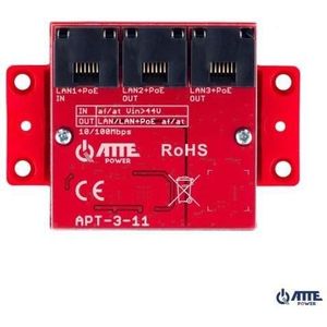 Atte - APT-3-11 - PoE-switch - 3-poorts - 10/100Mbps - Netwerkschakelaar