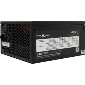 White Shark GPSU-B600S Colonel-3 600W 80+ Bronze FullModular (600 W), PC-voedingseenheid, Zwart