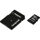 Goodram Microkaart M1AA + adapter (256 GB, microSDXC, U1, UHS-I), Geheugenkaart, Zwart