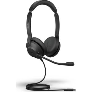 Jabra Evolve2 30, MS Stereohoofdtelefoon (Bedraad, USB-C), Kantoorheadset, Zwart