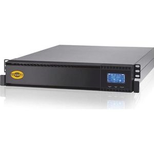 Orvaldi V3000 on-line 2U LCD dubbele conversie (on-line) 3000 VA 9 AC-uitgangen (3000 VA, 2700 W, Online dubbele transformator UPS), UPS