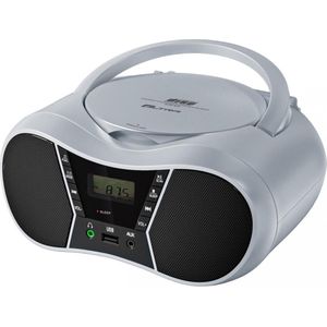 Elta - Radiospeler CD LILA2 - Draagbare Stereo Radio - Zilver - Bluetooth