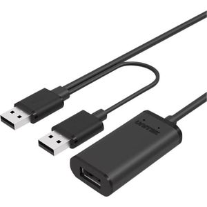 Unitek Y-279 USB-kabel USB 2.0 2 x USB A USB A (20 m, USB 2.0), USB-kabel