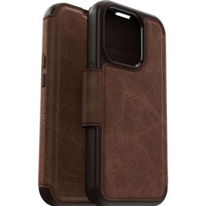 OtterBox Strada Folio met MagSafe (iPhone 15 Pro), Smartphonehoes, Bruin