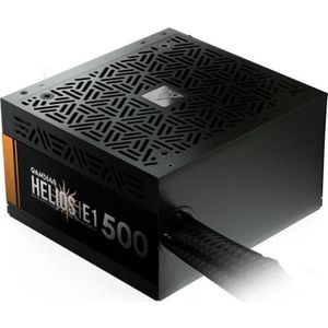 Gamdias Alimentatie ATX Helios E1-500 - 500W (Noir) (500 W), PC-voedingseenheid, Zwart