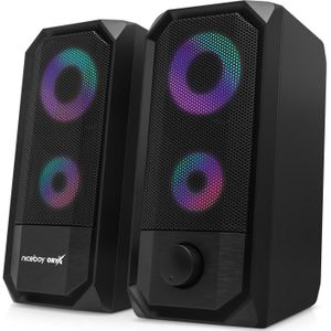 Niceboy ORYX VOX 2.0 Luidsprekers 12W, PC-luidspreker, Zwart