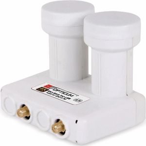 Opticum Monobloc Twin Astra-Hotbird (Dubbele LNB, 40 mm), LNB, Wit