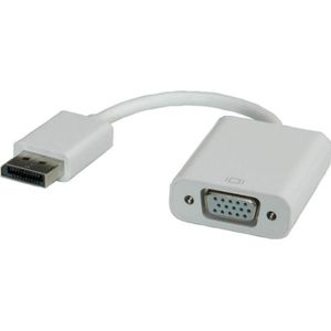 Roline DP naar (VGA, 15 cm), Data + Video Adapter, Wit