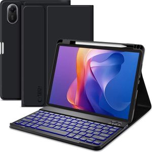 Tech-Protect SC Pen Case für Xiaomi Redmi Pad 2 11.0 mit Tastatur, Schwarz, Tablet toetsenbord, Zwart