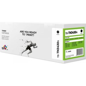 Print, Toner, Toner voor Brother HL-L6300DW TB-TN3430N BK 100 (BK)