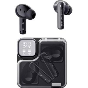 QCY TWS MeloBuds Neo T31 Hoofdtelefoon (zwart) (DNC, 24 h, Draadloze), Koptelefoon, Zwart