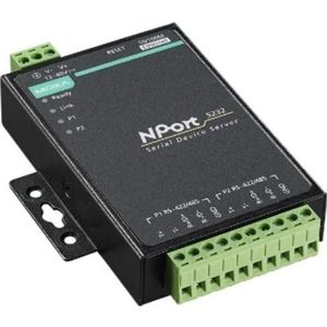 Moxa 2-Port RS-422485 Device Server mit 2 kV optischer Isolierung, mit Adapter, -40 bis, Data converter