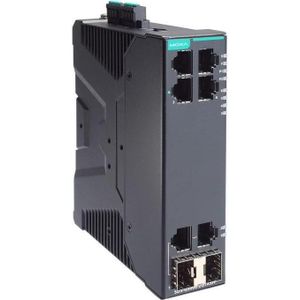 Moxa Kompakter industrieller Smart-Ethernet-Switch mit 4 101001000BaseT(X)-Ports, 2 10100, Netwerkschakelaar