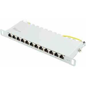 Good Connections - GC N0126 - Patchpaneel - Grijs - 12-poorts, Cat. 6, 0,5 U, 1,5 mm Staalplaat