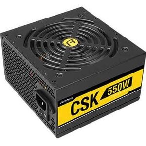 Antec 550W CSK550 Cuprum Strike PSU, 80 Brons, Volledig bedraad, Continu Vermogen (550 W), PC-voedingseenheid, Zwart