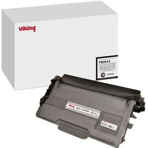 Viking - Tonercartridge Compatibel Brother TN3512 - Zwart - 12000 pagina's