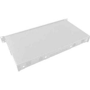 LogiLink 19"" Komplett bestückte Spleissboxen LC-DX 12 Port, Multi Mode OM3, 1HE, hellgrau,  (F12LC3G), Accessoires voor serverkasten, Grijs