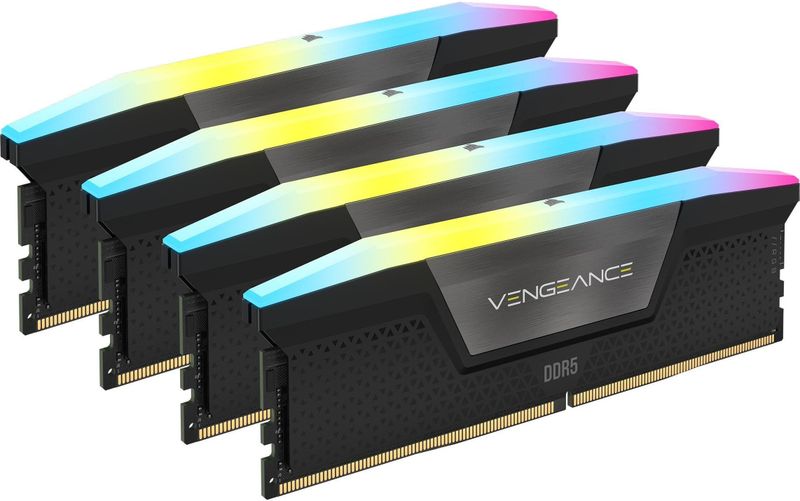 Corsair - Vengeance RGB DDR5 - RAM - Zwart - 64GB (4x16GB) - 6200MHz