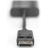 Digitus AK-340410-001-S DisplayPort / VGA Adapter [1x DisplayPort stekker - 1x VGA-bus] Zwart 15.00 cm