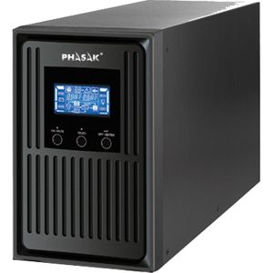 Phasak PH 8020 - Dubbele conversie (online) - 1 kVA - 900 W - Zuivere sinus - 120 V - 300 V (2 VA, 1800 W, Online dubbele transformator UPS), UPS